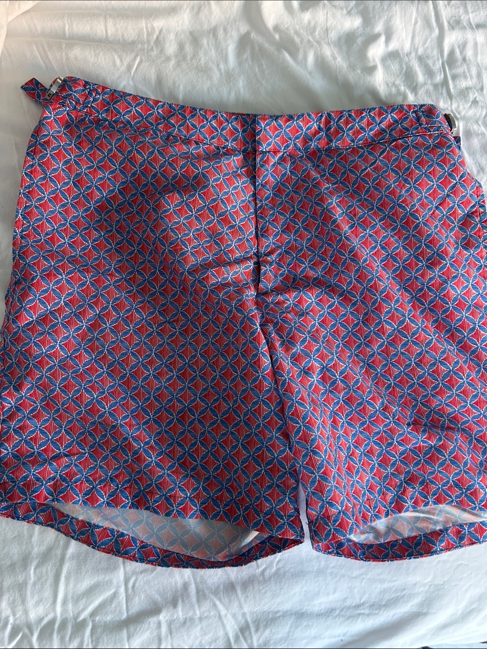 Bonobos Pink & Blue Geometric Print Shorts